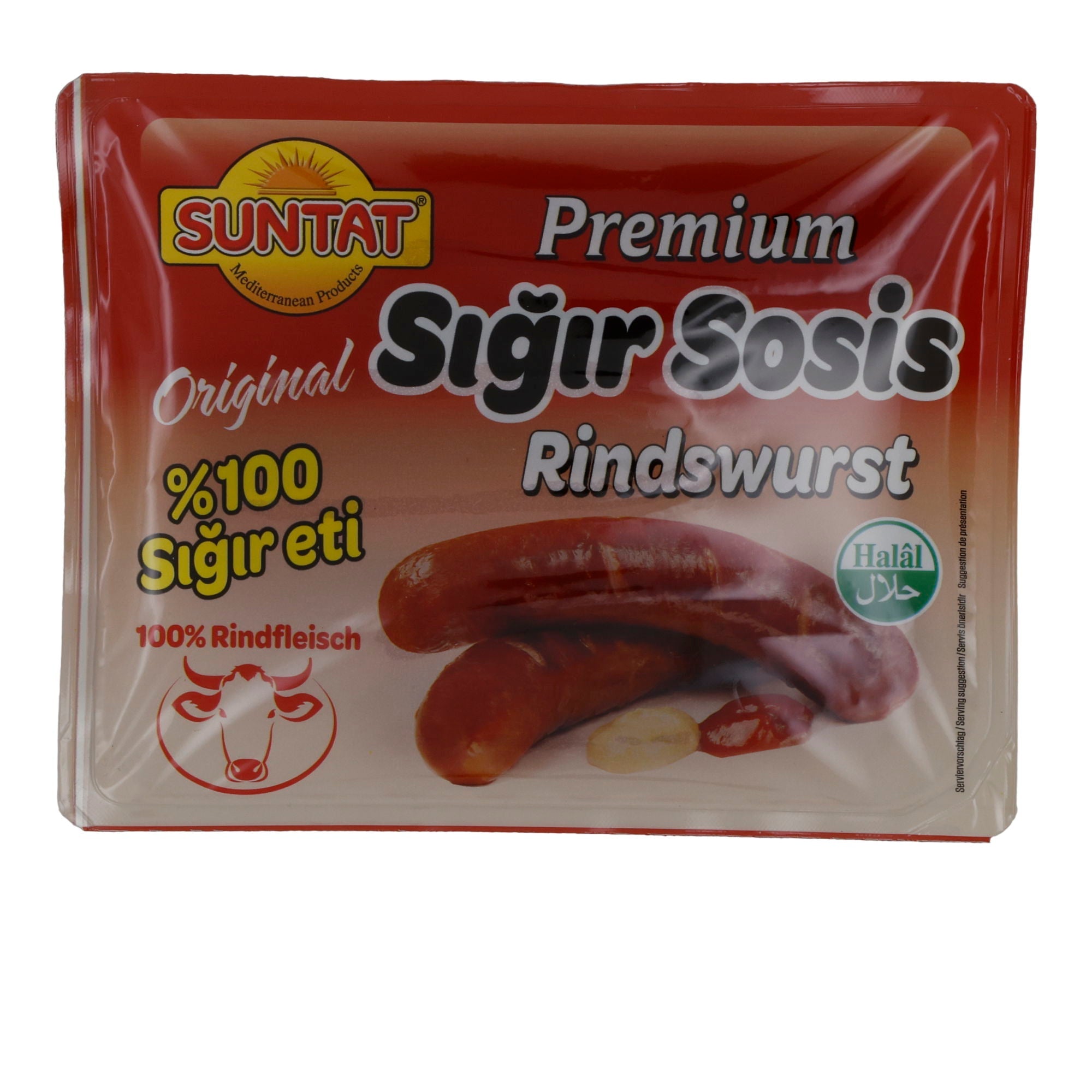 Rindswurst Suntat | Sığır Sosis | Premium, türkisch | 800 g SUNTAT